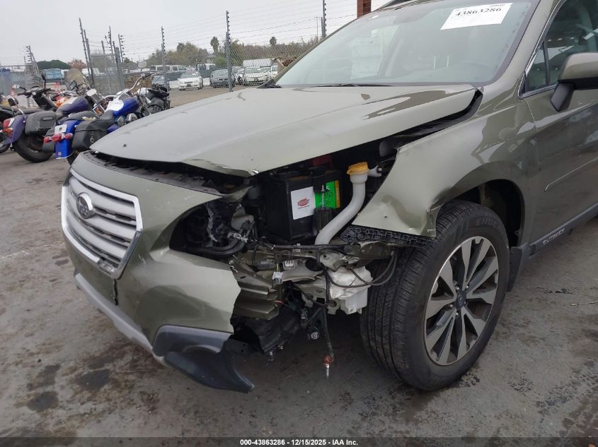 2015 Subaru Outback 2.5I Limited VIN: 4S4BSANC2F3362488 Lot: 43863286