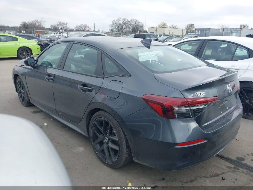 2025 Honda Civic Sport VIN: 2HGFE2F57SH600542 Lot: 43863306