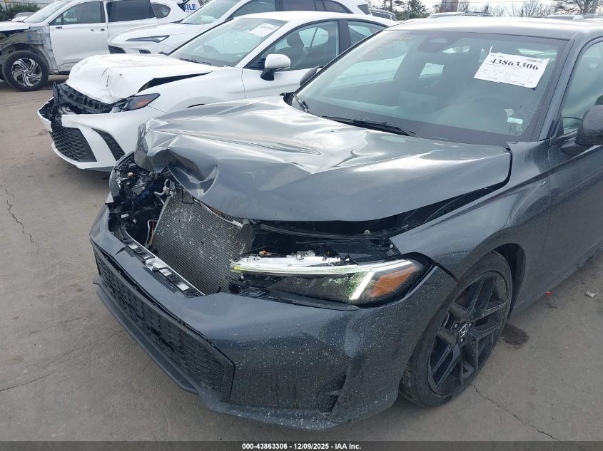2025 Honda Civic Sport VIN: 2HGFE2F57SH600542 Lot: 43863306