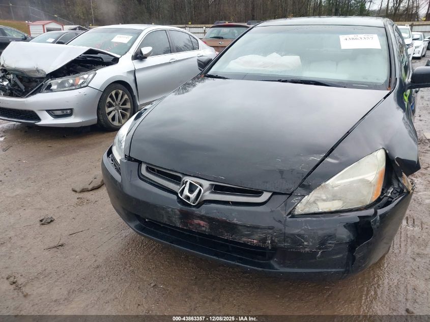 2003 Honda Accord 2.4 Lx VIN: 1HGCM56323A100780 Lot: 43863357