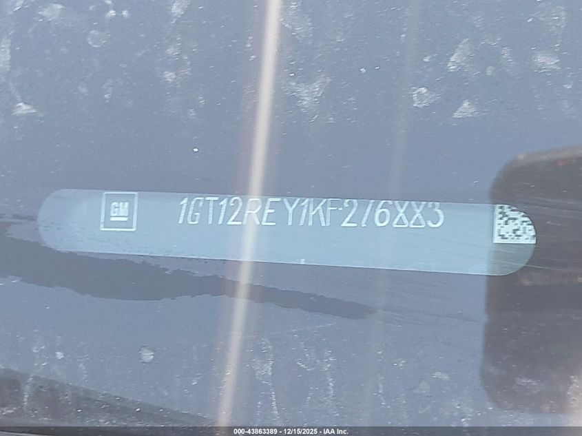 2019 GMC Sierra 2500Hd Slt VIN: 1GT12REY1KF276883 Lot: 43863389