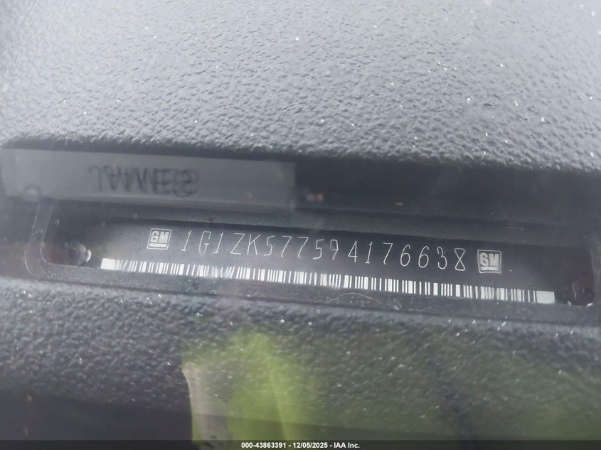 1G1ZK577594176638 2009 CHEVROLET MALIBU photo no. 9