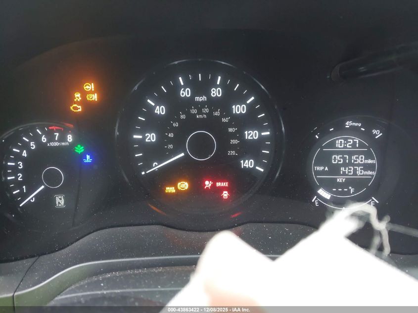 2016 Honda Hr-V Ex-L VIN: 3CZRU5H78GM705530 Lot: 43863422