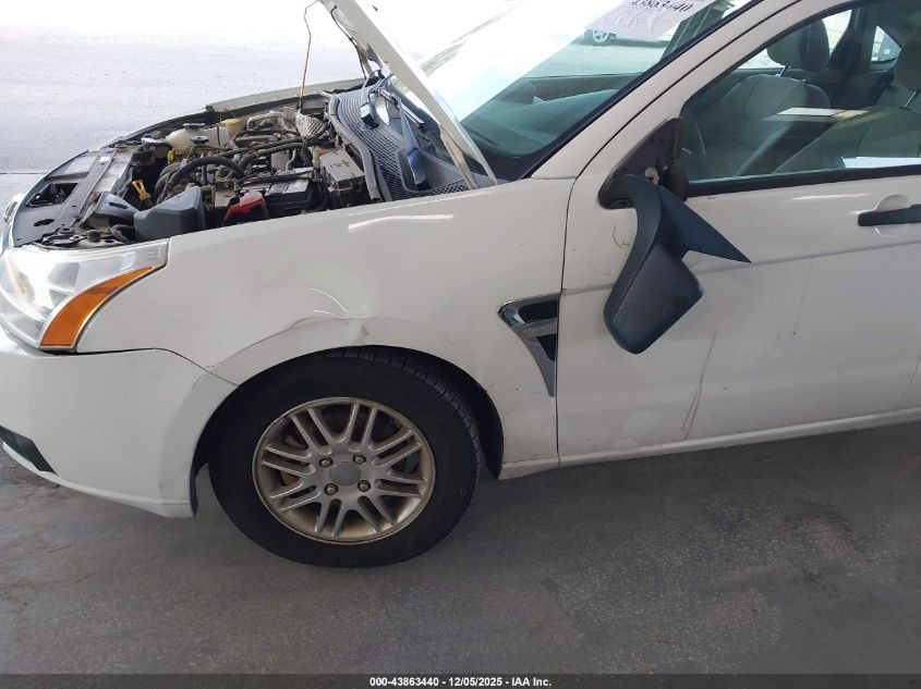 2008 Ford Focus Se/Ses VIN: 1FAHP35N78W136130 Lot: 43863440