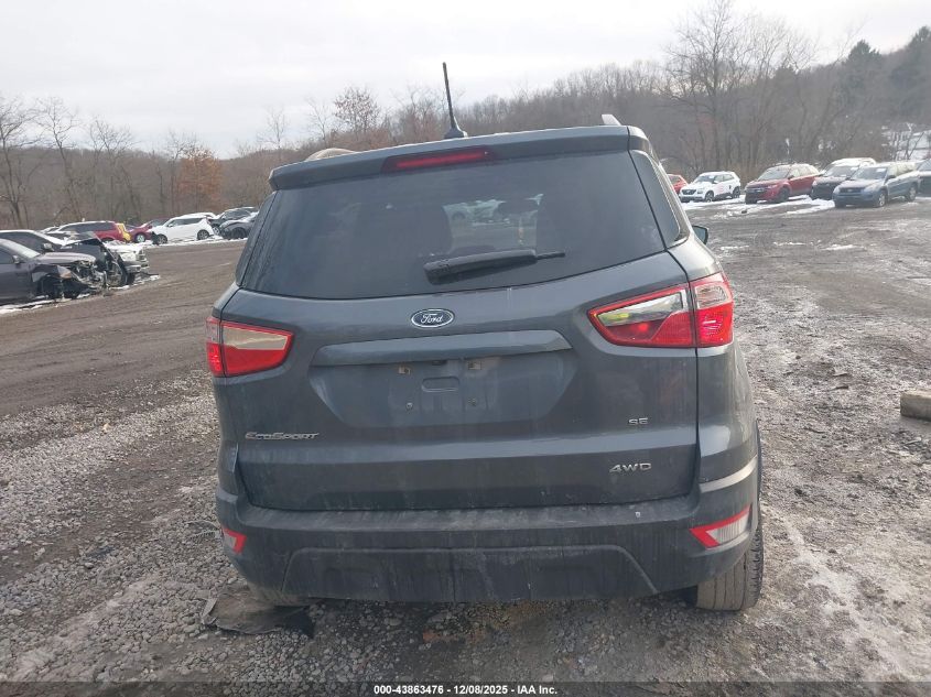 2019 Ford Ecosport Se VIN: MAJ6S3GL0KC277843 Lot: 43863476