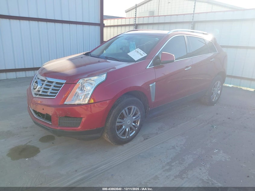 Vin: 3gyfnbe38fs586436, lot: 44359058, cadillac srx luxury collection 20152