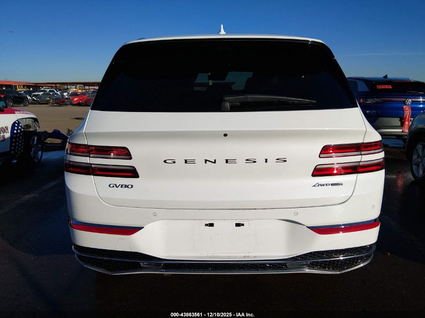 2026 Genesis Gv80 3.5T Prestige Awd VIN: KMUHEESC1TU302996 Lot: 43863561