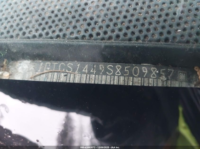 1995 GMC Sonoma VIN: 1GTCS1449S8509857 Lot: 43863572