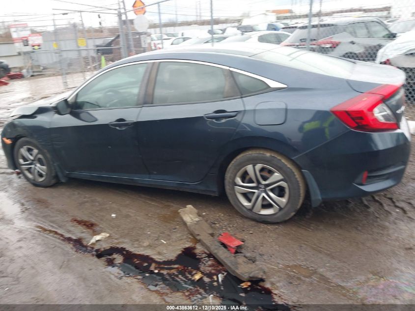 2017 Honda Civic Lx VIN: 19XFC2F55HE025317 Lot: 43863612