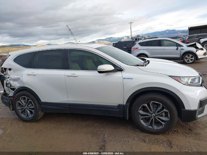 2021 Honda Cr-V Hybrid Ex-L VIN: 7FART6H81ME005747 Lot: 43863625