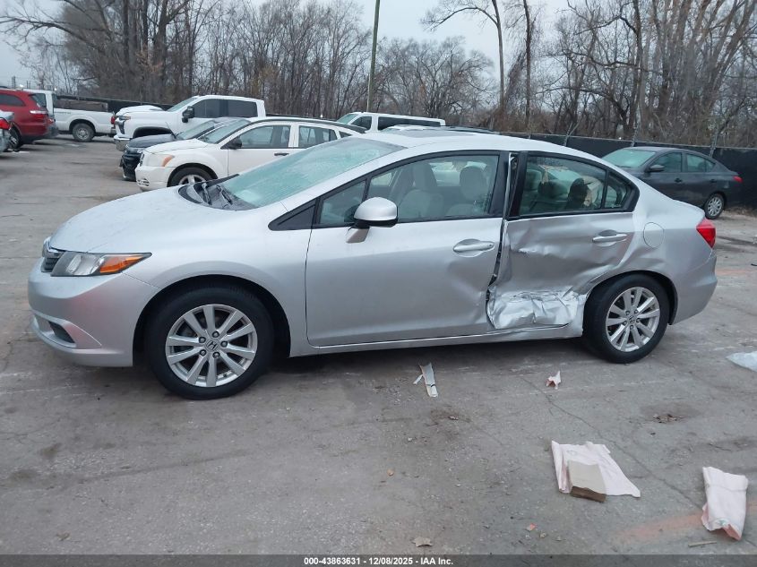 2012 Honda Civic Ex VIN: 19XFB2F87CE002353 Lot: 43863631