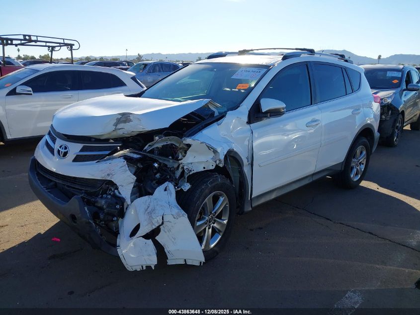 2015 Toyota Rav4 Xle VIN: 2T3WFREVXFW160490 Lot: 43863648