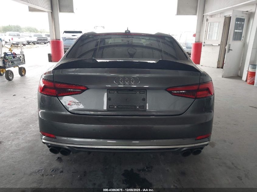 2018 Audi S5 3.0T Premium Plus VIN: WAUP4AF53JA002796 Lot: 43863675