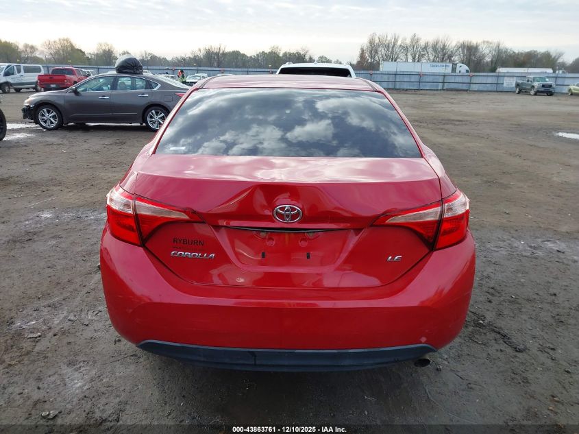 2018 Toyota Corolla Le VIN: 2T1BURHE4JC066169 Lot: 43863761