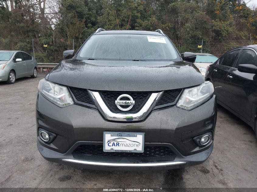 2016 Nissan Rogue Sl VIN: 5N1AT2MVXGC791459 Lot: 43863772