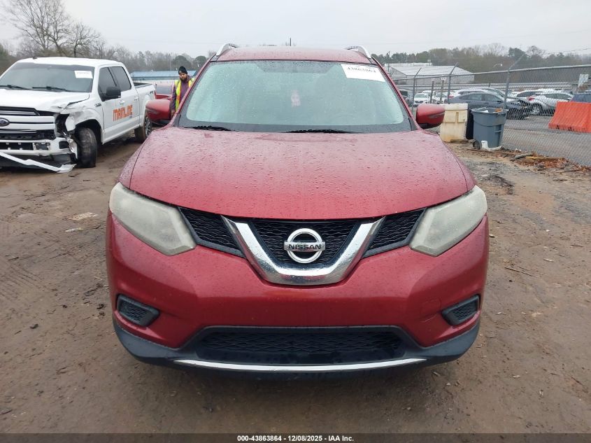 2016 Nissan Rogue Sv VIN: KNMAT2MT4GP623988 Lot: 43863864