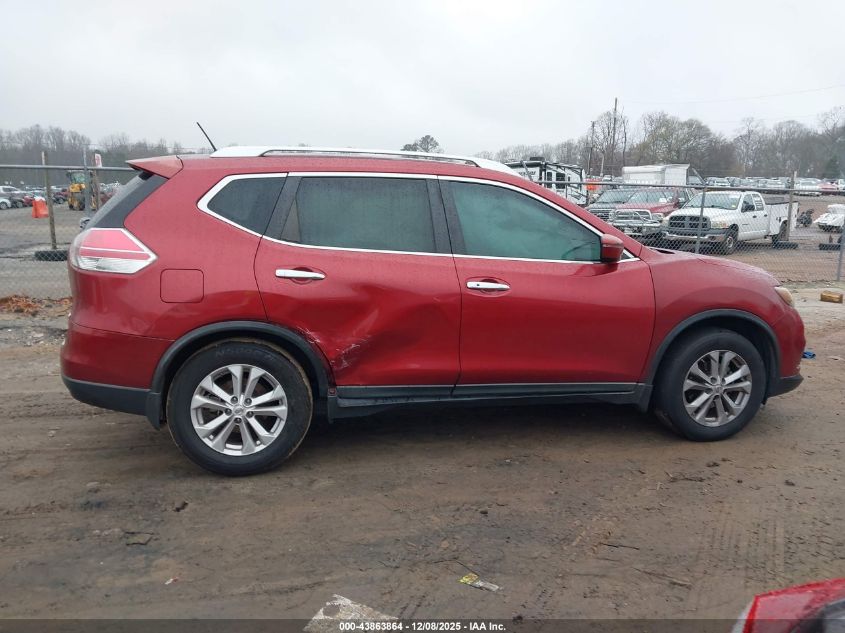 2016 Nissan Rogue Sv VIN: KNMAT2MT4GP623988 Lot: 43863864