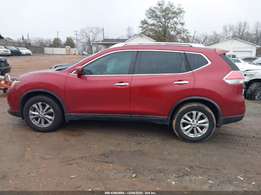 2016 Nissan Rogue Sv VIN: KNMAT2MT4GP623988 Lot: 43863864