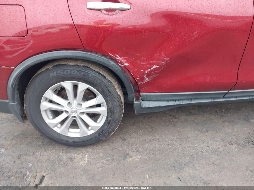 2016 Nissan Rogue Sv VIN: KNMAT2MT4GP623988 Lot: 43863864