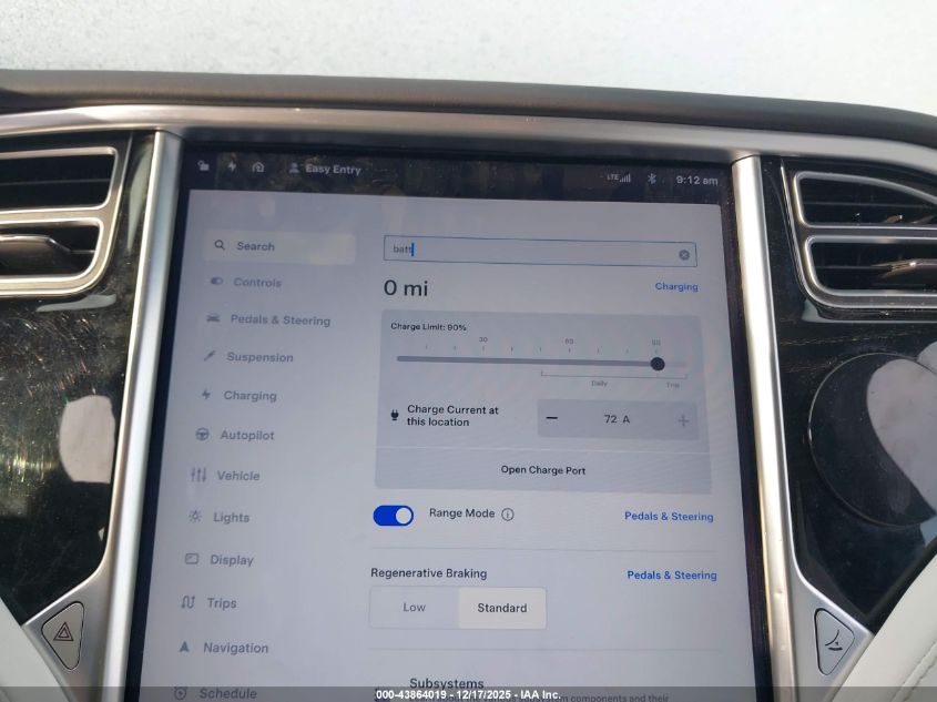 2017 Tesla Model X 100D/75D/90D VIN: 5YJXCAE25HF059113 Lot: 43864019