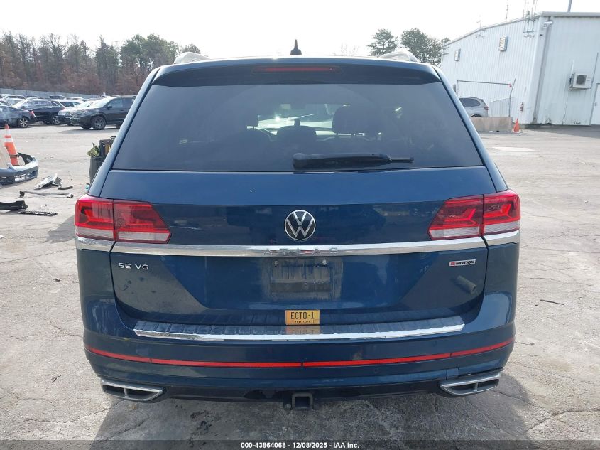 2021 Volkswagen Atlas 3.6L V6 Se W/Technology R-Line VIN: 1V2NR2CA3MC562568 Lot: 43864068
