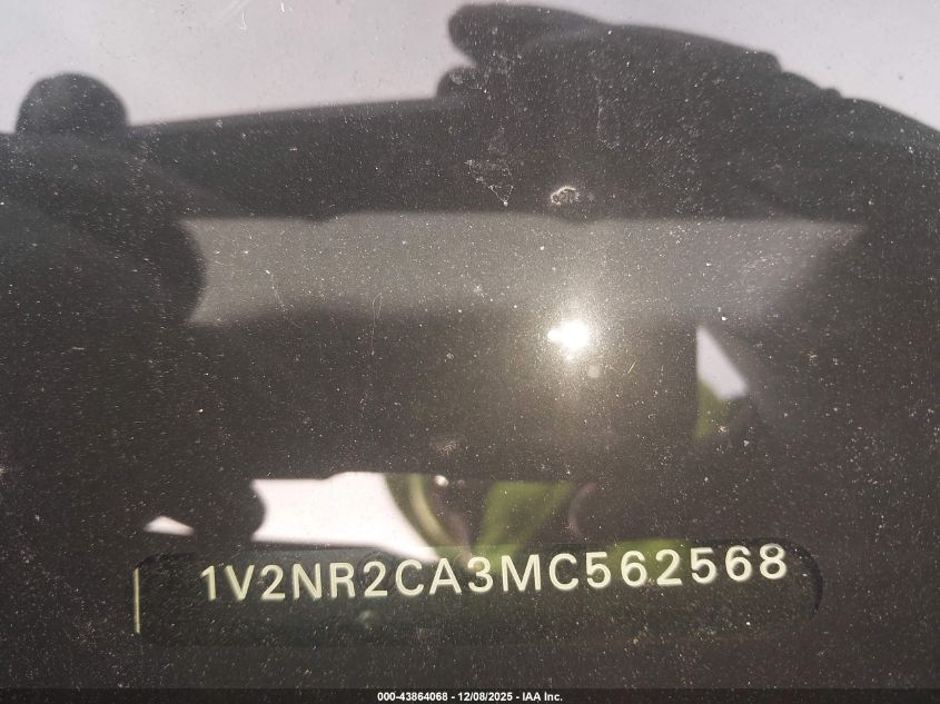 2021 Volkswagen Atlas 3.6L V6 Se W/Technology R-Line VIN: 1V2NR2CA3MC562568 Lot: 43864068