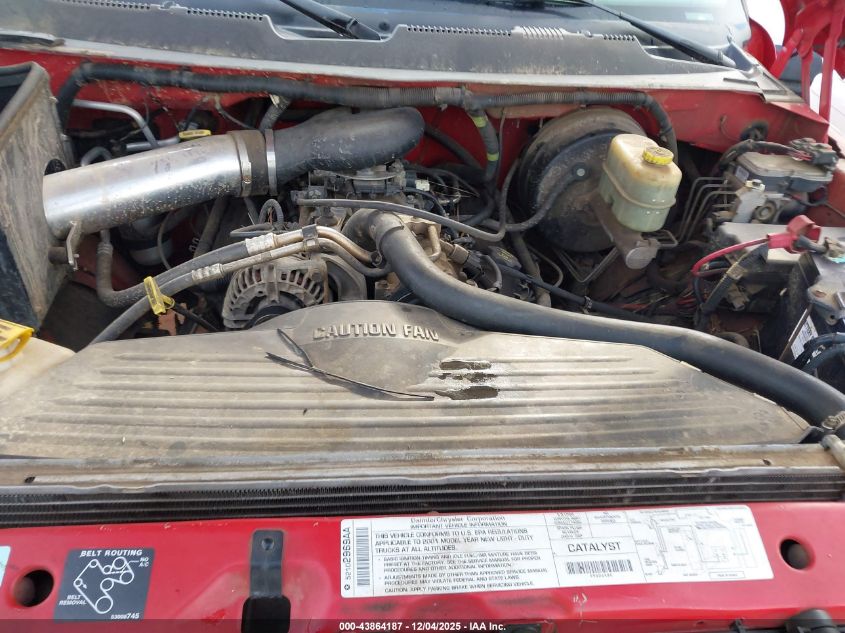 2001 Dodge Ram 2500 St VIN: 3B7KC23Z21G757579 Lot: 43864187