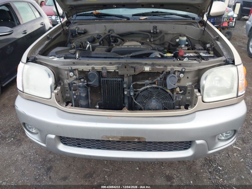 2003 Toyota Sequoia Sr5 V8 VIN: 5TDBT44AX3S139290 Lot: 43864233