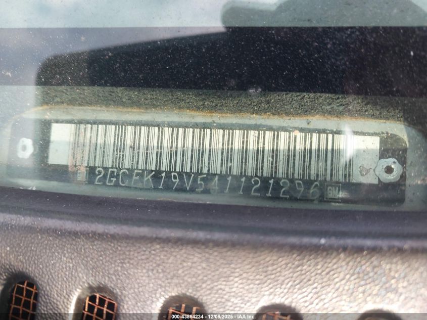 2004 Chevrolet Silverado 1500 Ls VIN: 2GCEK19V541121296 Lot: 43864234
