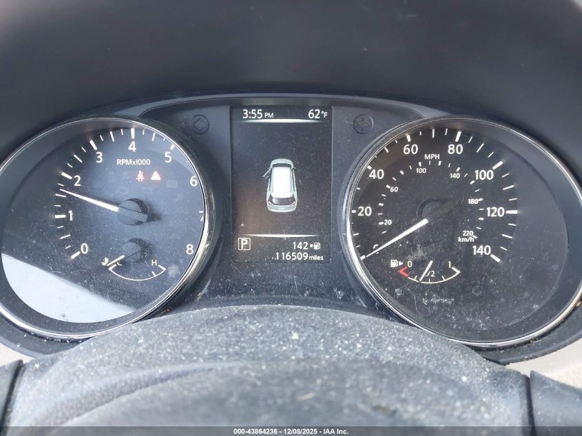 2017 Nissan Rogue Sv VIN: KNMAT2MT2HP593861 Lot: 43864236