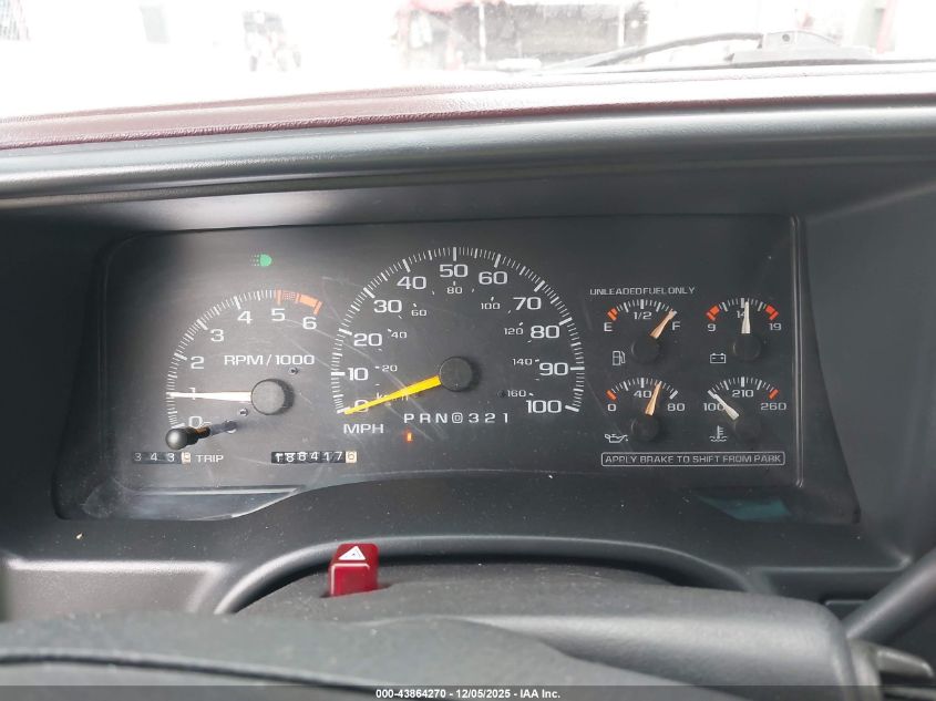 1997 GMC Sierra 1500 Sl Wideside VIN: 2GTEC19R4V1544890 Lot: 43864270