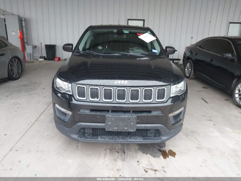 2018 Jeep Compass Sport Fwd VIN: 3C4NJCAB0JT107039 Lot: 43864395