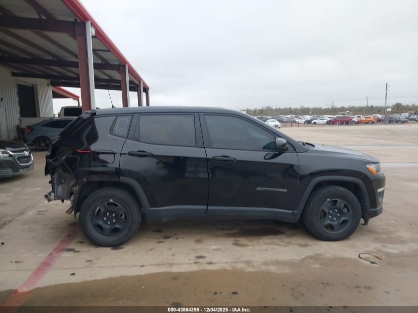 2018 Jeep Compass Sport Fwd VIN: 3C4NJCAB0JT107039 Lot: 43864395