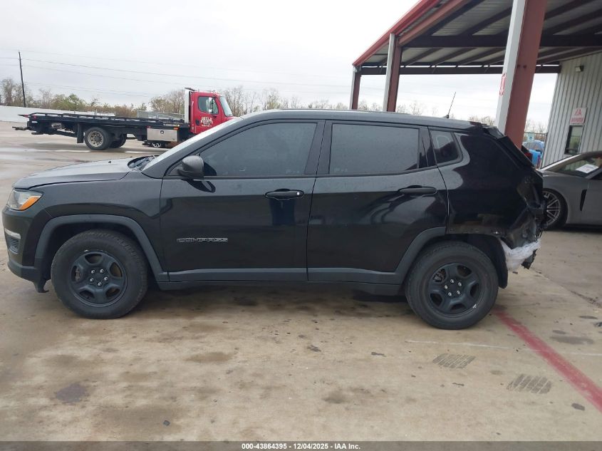2018 Jeep Compass Sport Fwd VIN: 3C4NJCAB0JT107039 Lot: 43864395