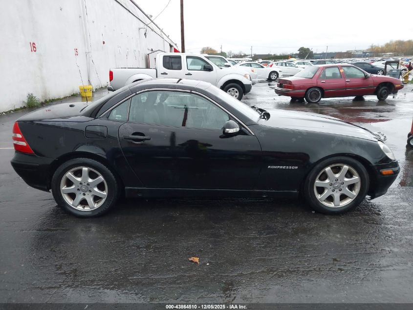 2001 Mercedes-Benz Slk 230 Kompressor VIN: WDBKK49F11F208354 Lot: 43864510