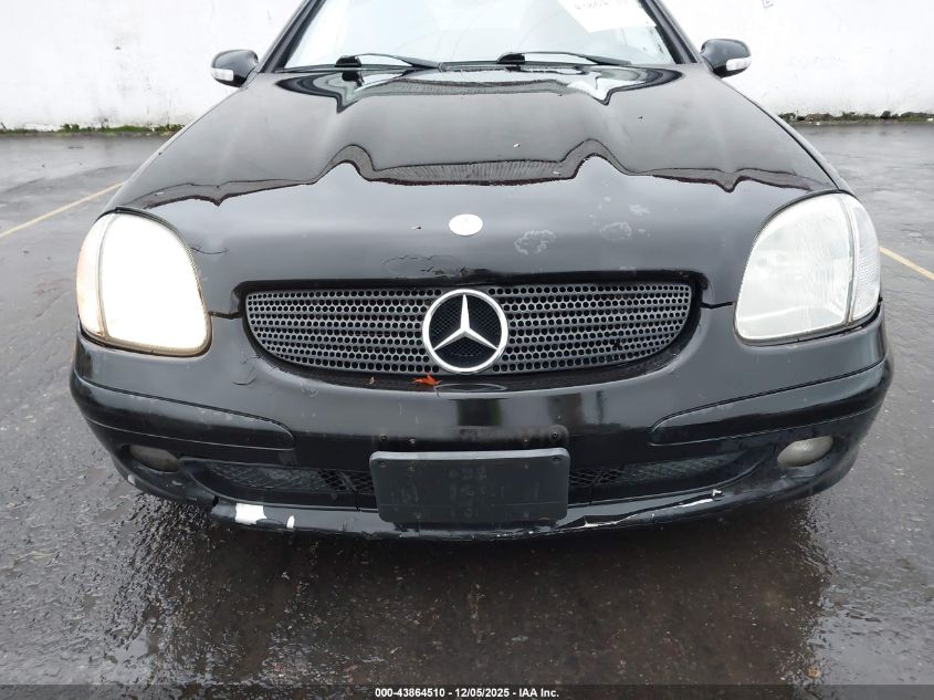 2001 Mercedes-Benz Slk 230 Kompressor VIN: WDBKK49F11F208354 Lot: 43864510