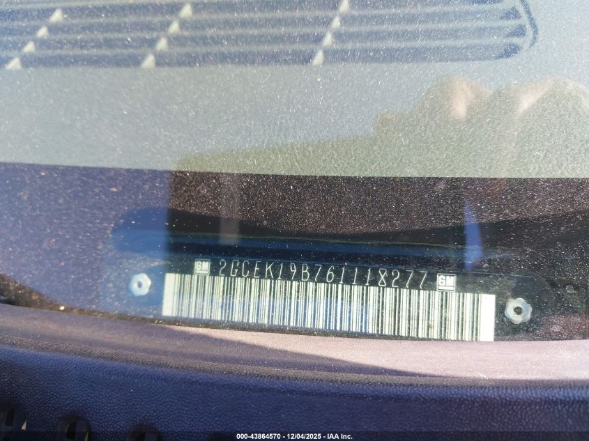 2006 Chevrolet Silverado 1500 Lt3 VIN: 2GCEK19B761118277 Lot: 43864570