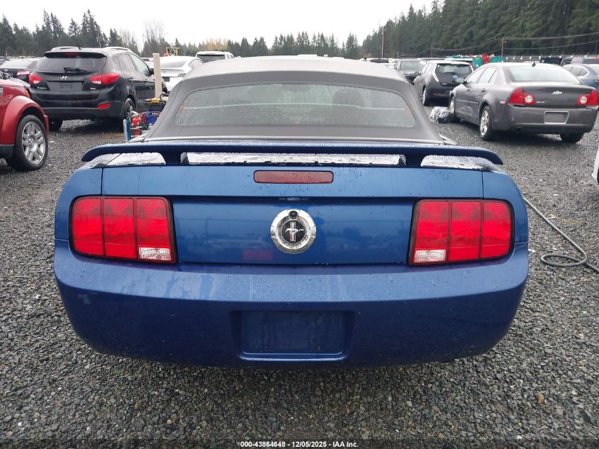 2006 Ford Mustang V6 VIN: 1ZVHT84N065262947 Lot: 43864648