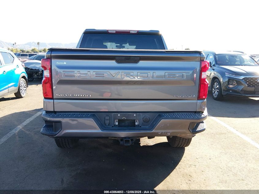 2021 Chevrolet Silverado 1500 2Wd Short Bed Custom VIN: 3GCPWBEK4MG135292 Lot: 43864653