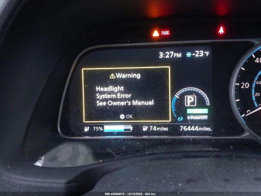 2018 Nissan Leaf Sv VIN: 1N4AZ1CP9JC304703 Lot: 43864818