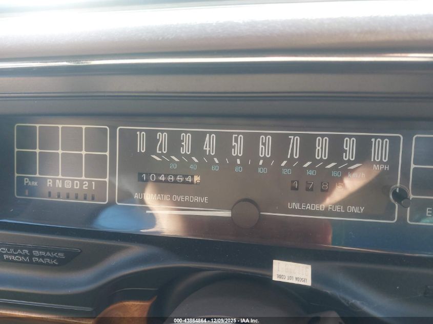 1992 Buick Lesabre Limited VIN: 1G4HR53L4NH483511 Lot: 43864864