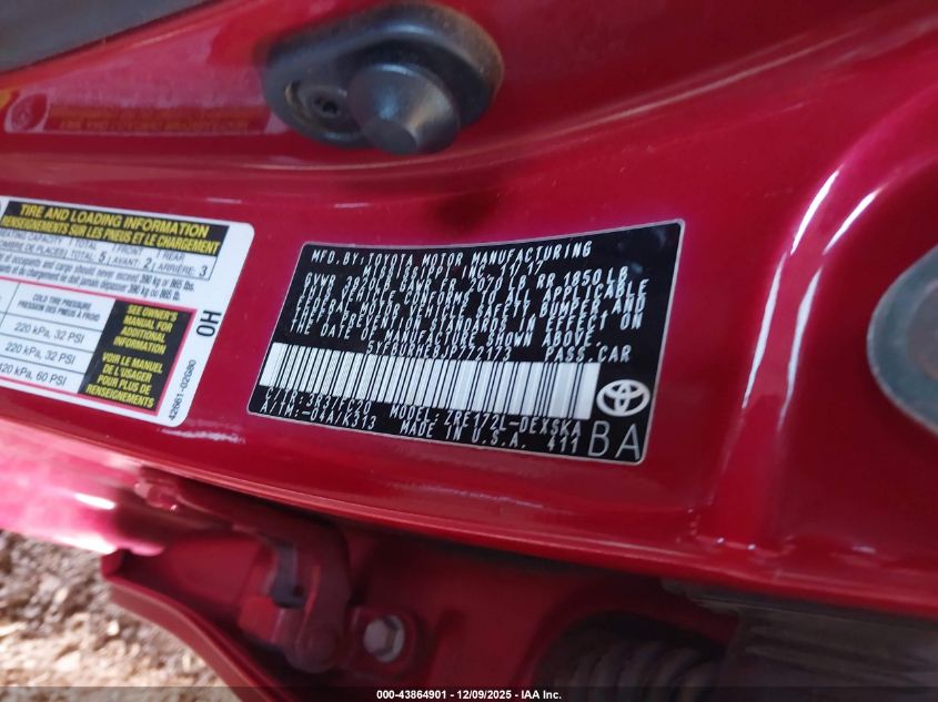 2018 Toyota Corolla Se VIN: 5YFBURHE8JP772173 Lot: 43864901