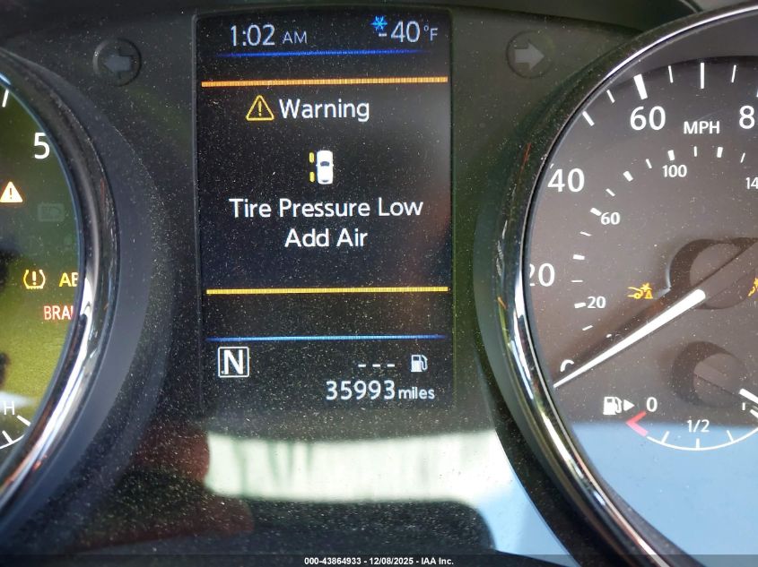 2020 Nissan Rogue Sv Fwd VIN: JN8AT2MTXLW010827 Lot: 43864933