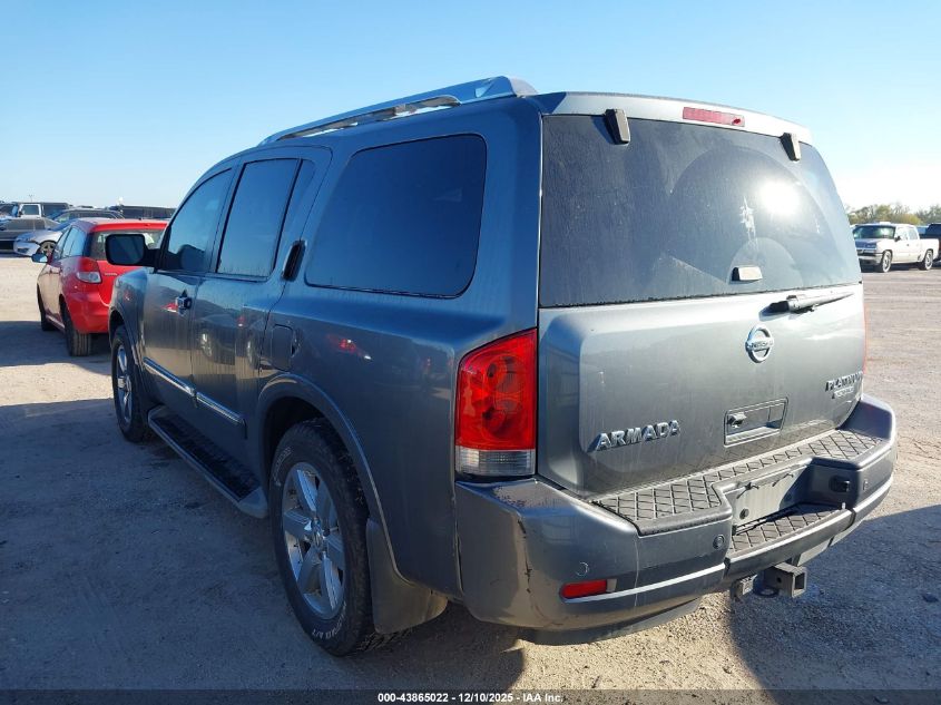 2014 Nissan Armada Platinum VIN: 5N1BA0NFXEN603448 Lot: 43865022