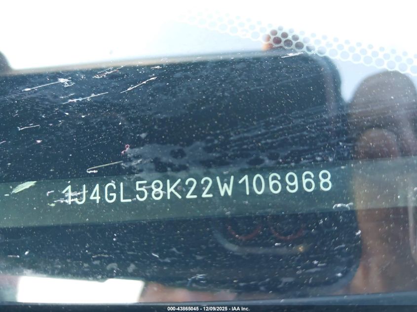 2002 Jeep Liberty Limited Edition VIN: 1J4GL58K22W106968 Lot: 43865045