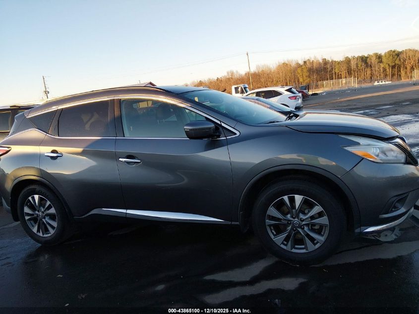 2016 Nissan Murano Sv VIN: 5N1AZ2MG6GN169526 Lot: 43865100