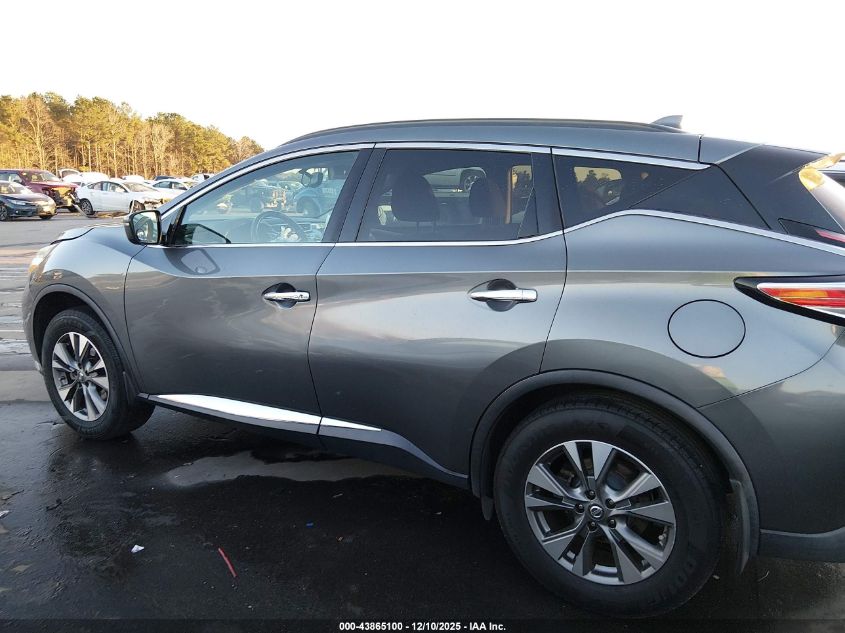 2016 Nissan Murano Sv VIN: 5N1AZ2MG6GN169526 Lot: 43865100