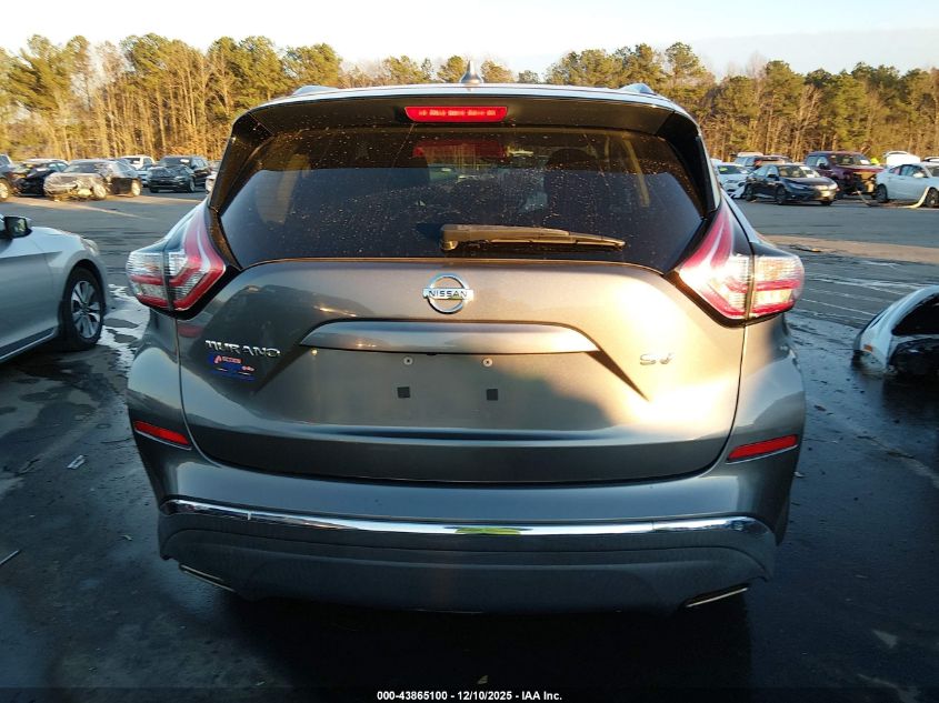 2016 Nissan Murano Sv VIN: 5N1AZ2MG6GN169526 Lot: 43865100