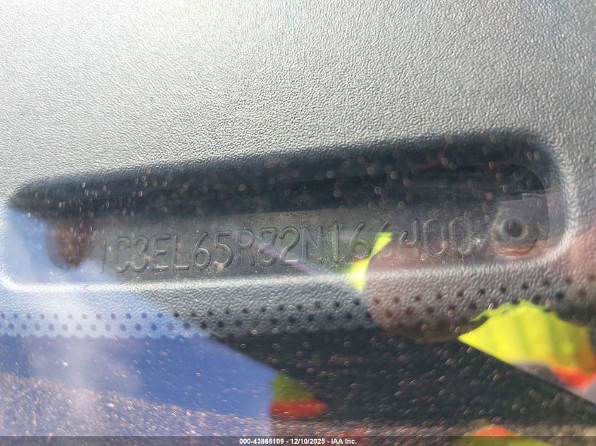 2002 Chrysler Sebring Limited VIN: 1C3EL65R82N166400 Lot: 43865109