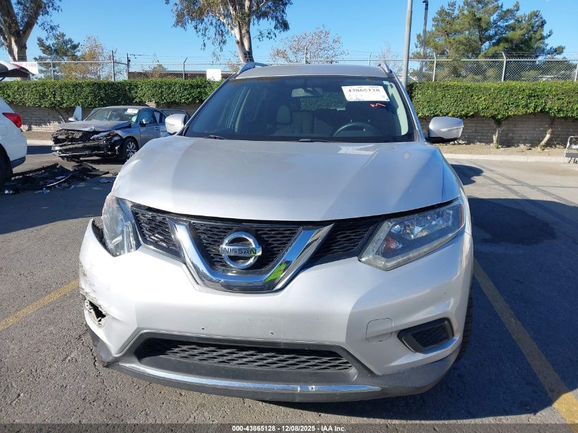 2015 Nissan Rogue Sv VIN: KNMAT2MVXFP570584 Lot: 43865128